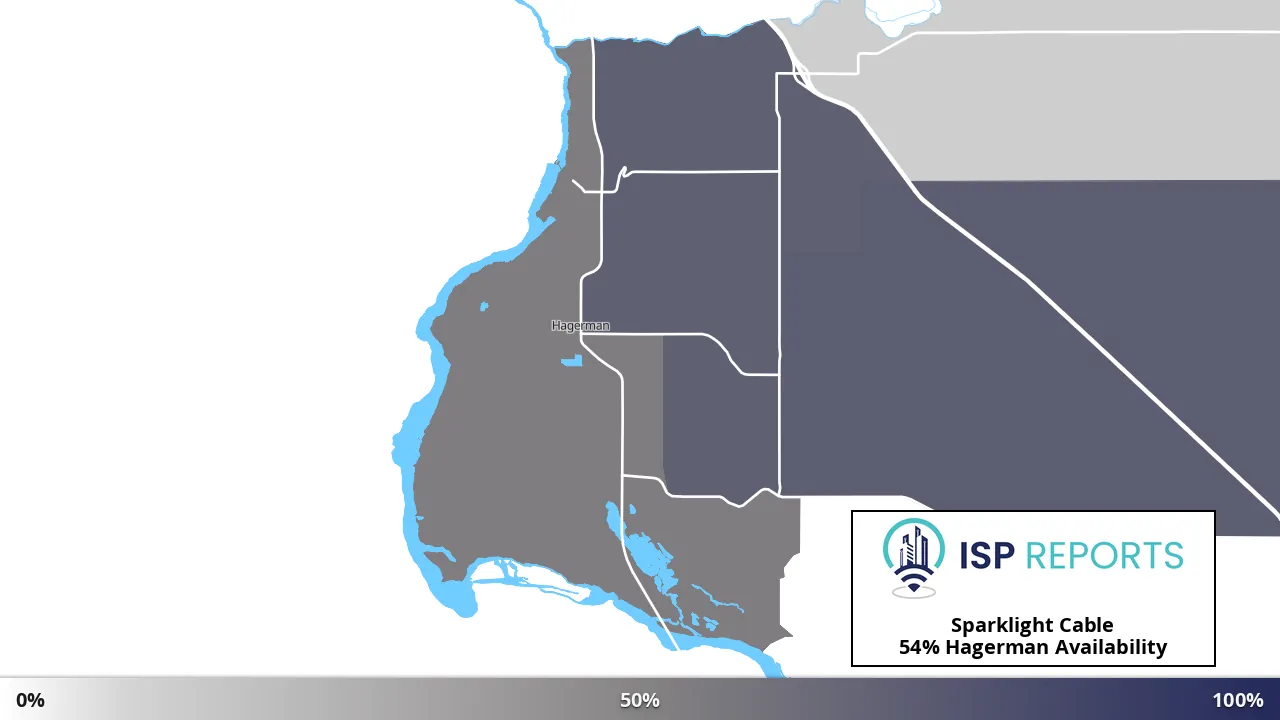 Hagerman, ID map of internet availability