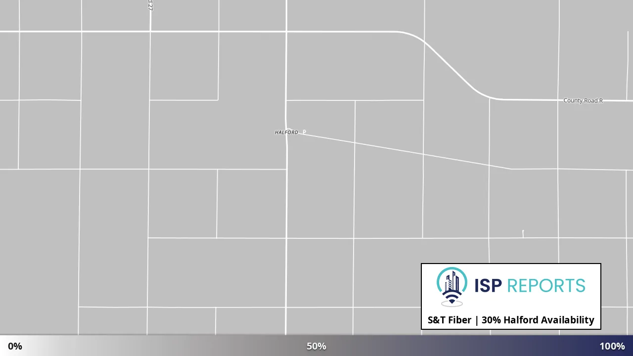 Halford, KS map of internet availability