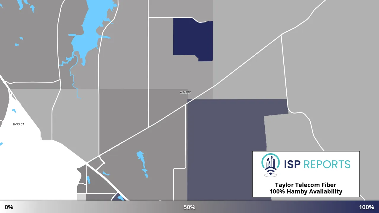 Hamby, TX map of internet availability