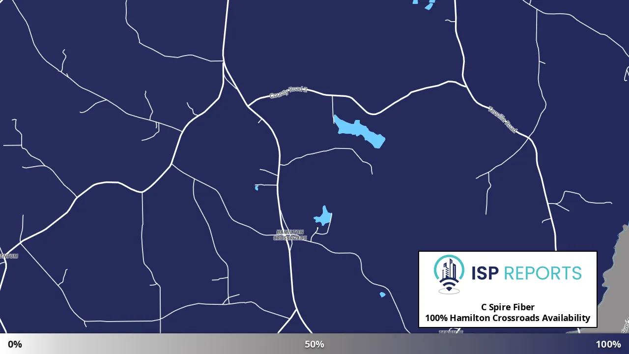 Hamilton Crossroads, AL map of internet availability