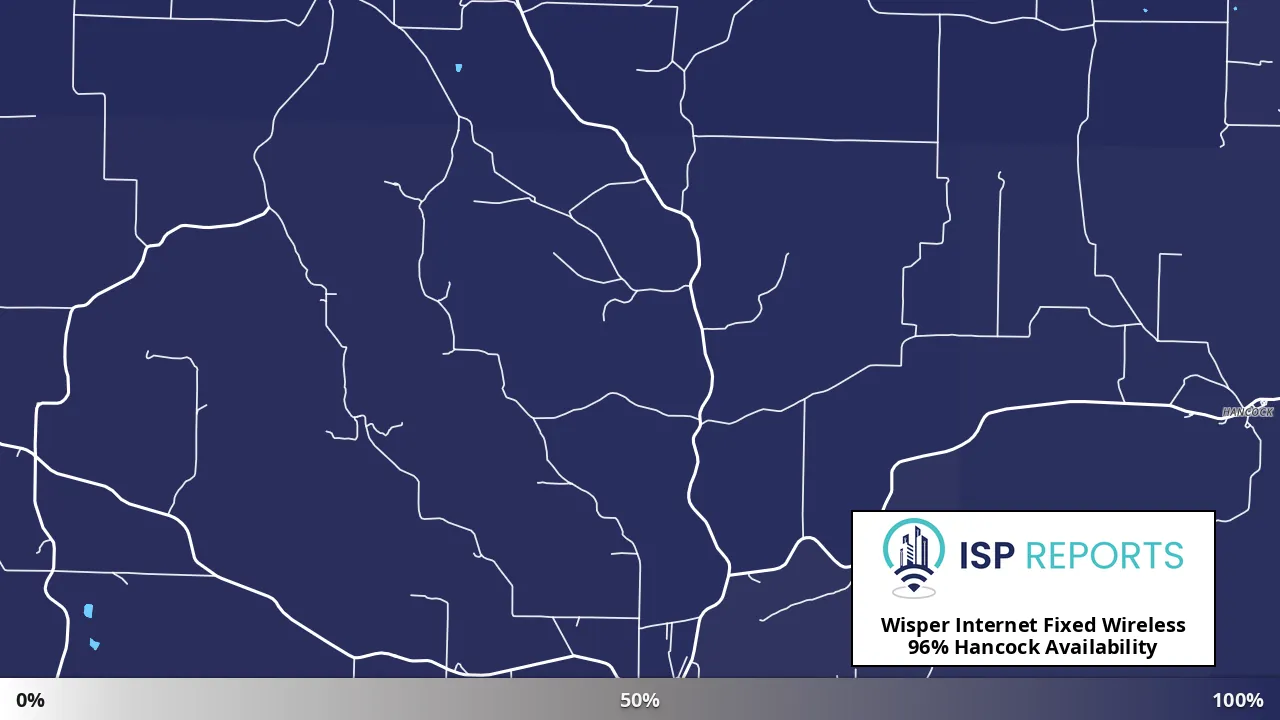 Hancock, MO map of internet availability