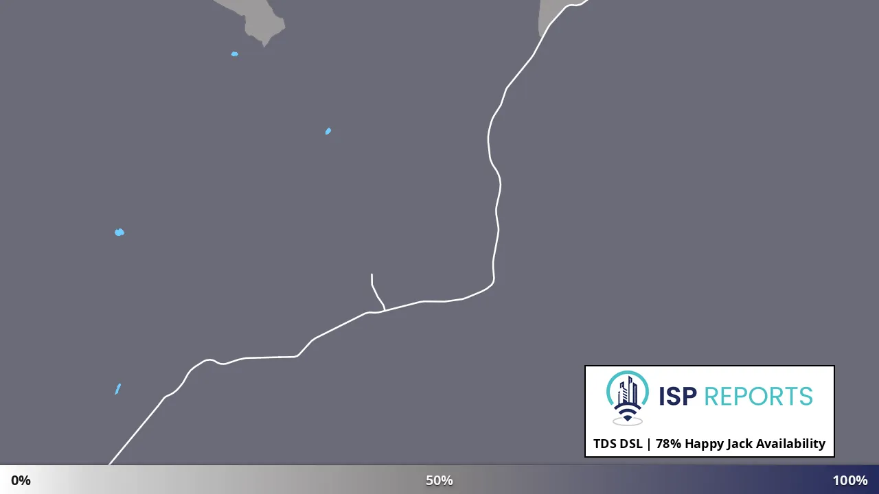 Happy Jack, AZ map of internet availability