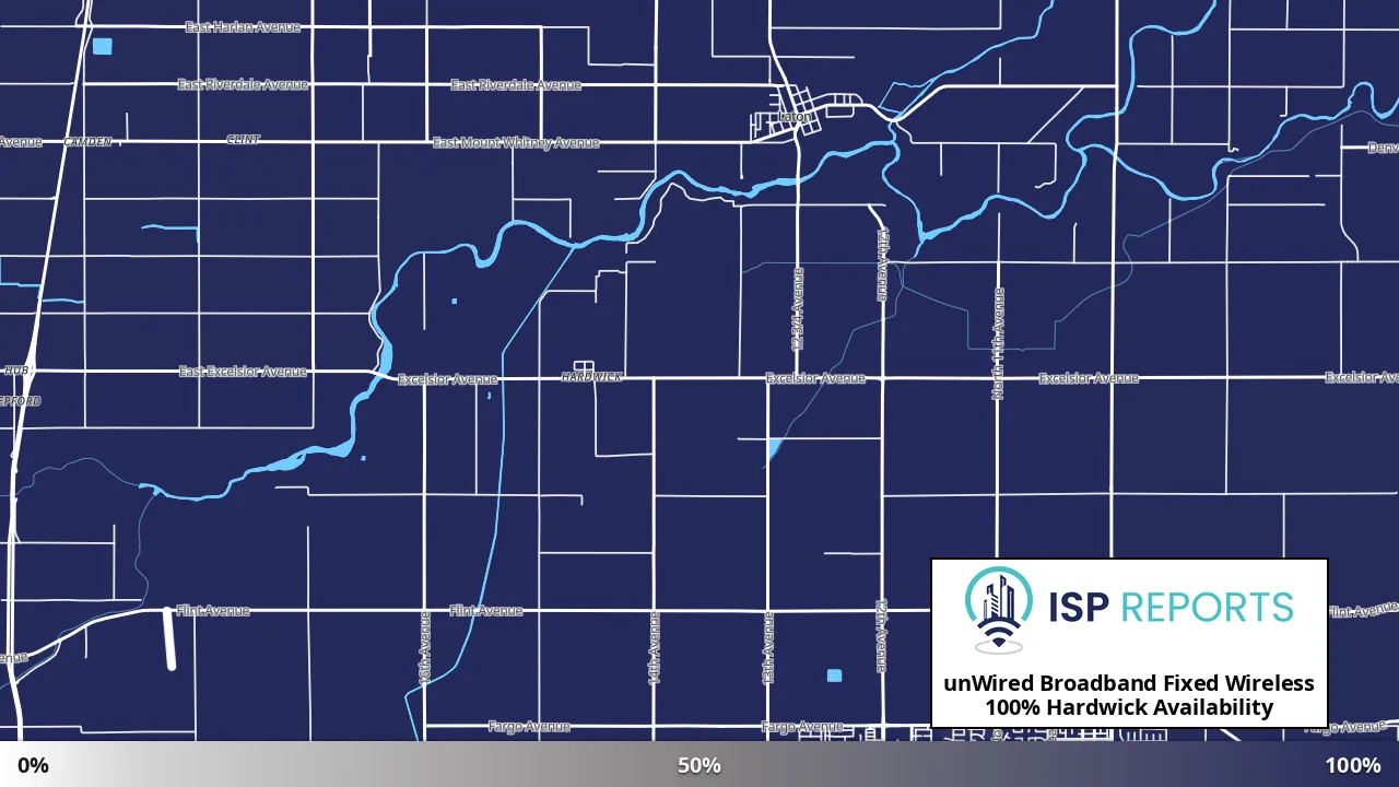 Hardwick, CA map of internet availability