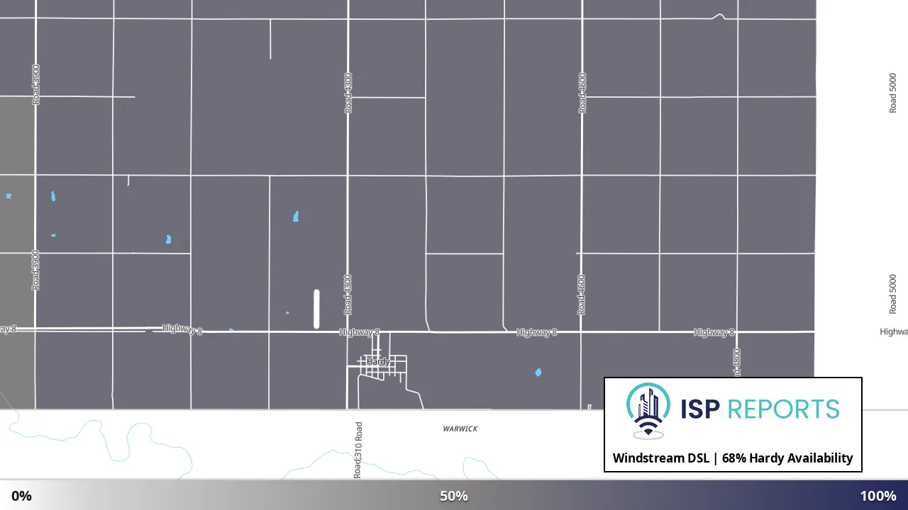 Hardy, NE map of internet availability