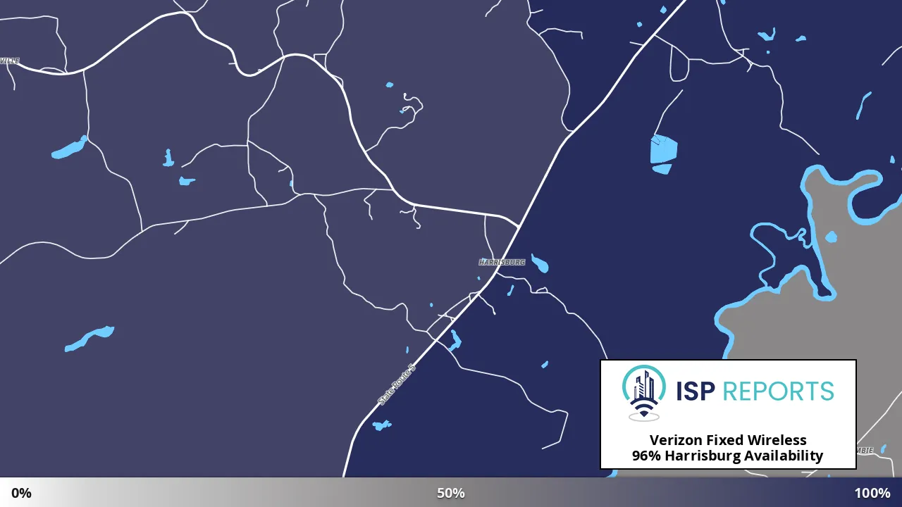Harrisburg, AL map of internet availability