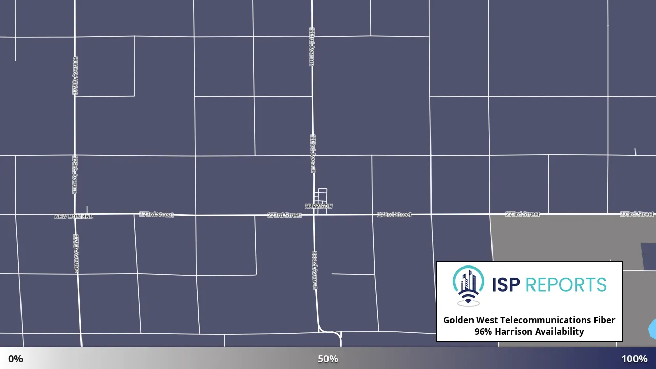 Harrison, SD map of internet availability