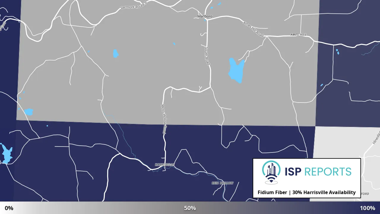 Harrisville, VT map of internet availability