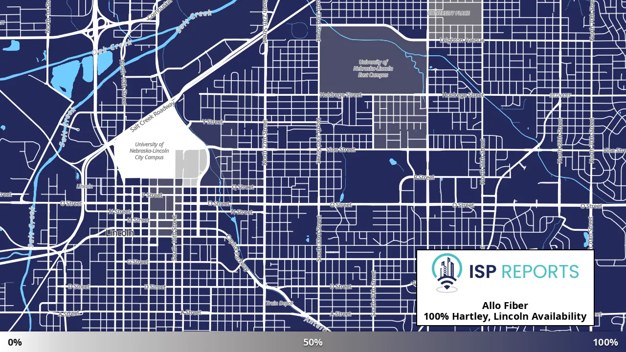 Hartley, Lincoln, NE map of internet availability