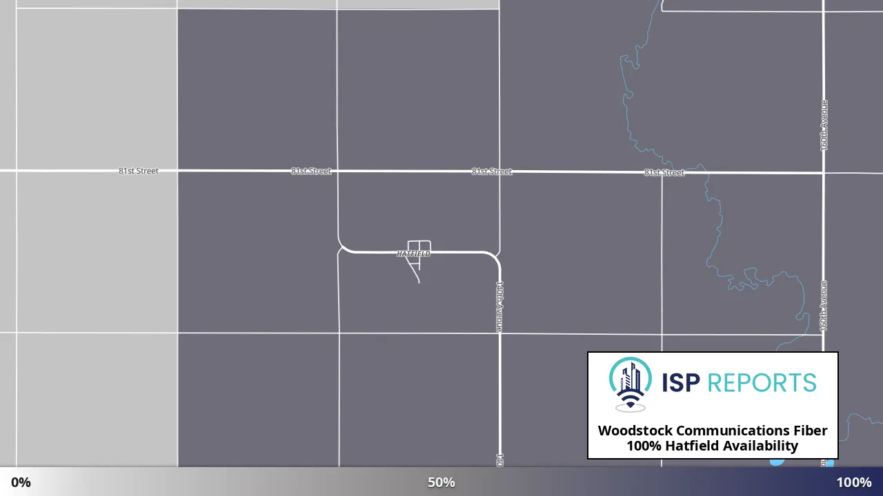 Hatfield, MN map of internet availability