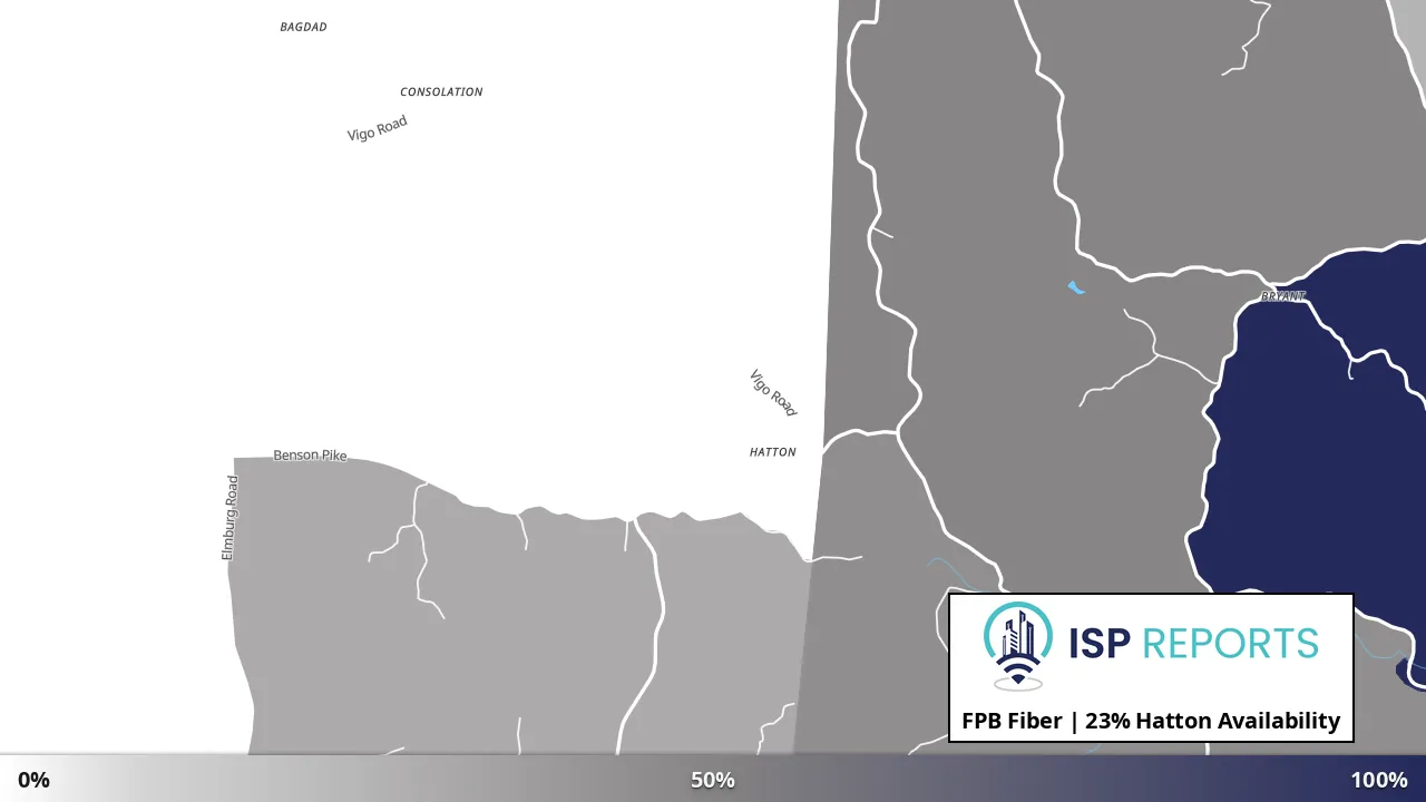 Hatton, KY map of internet availability