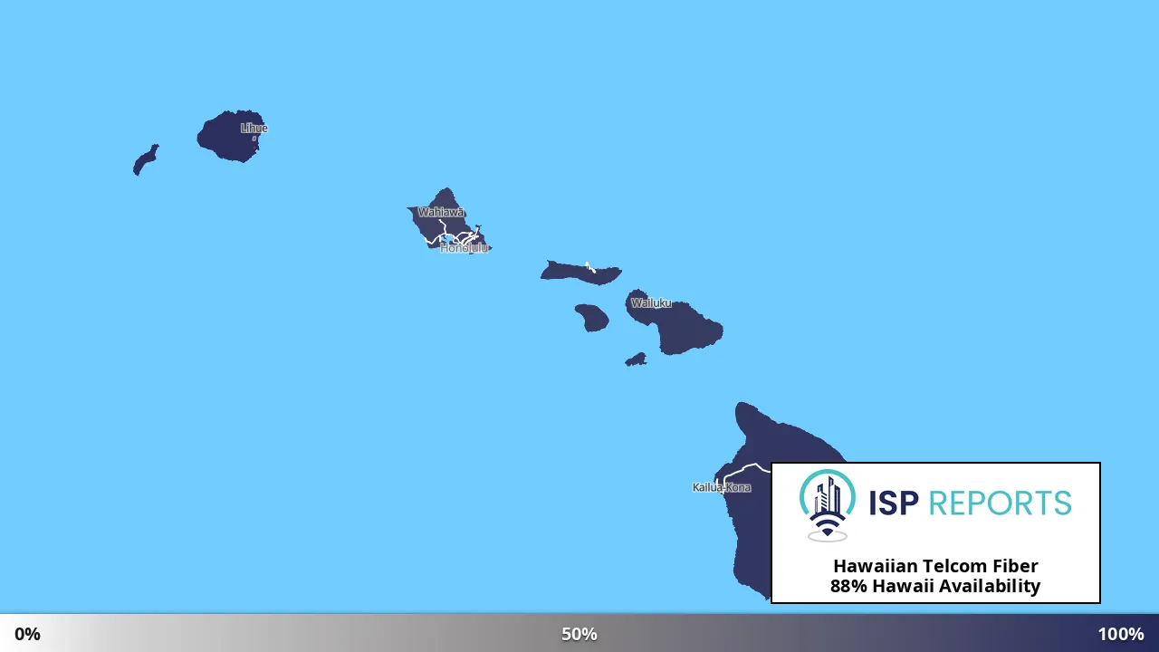 Hawaii map of internet availability