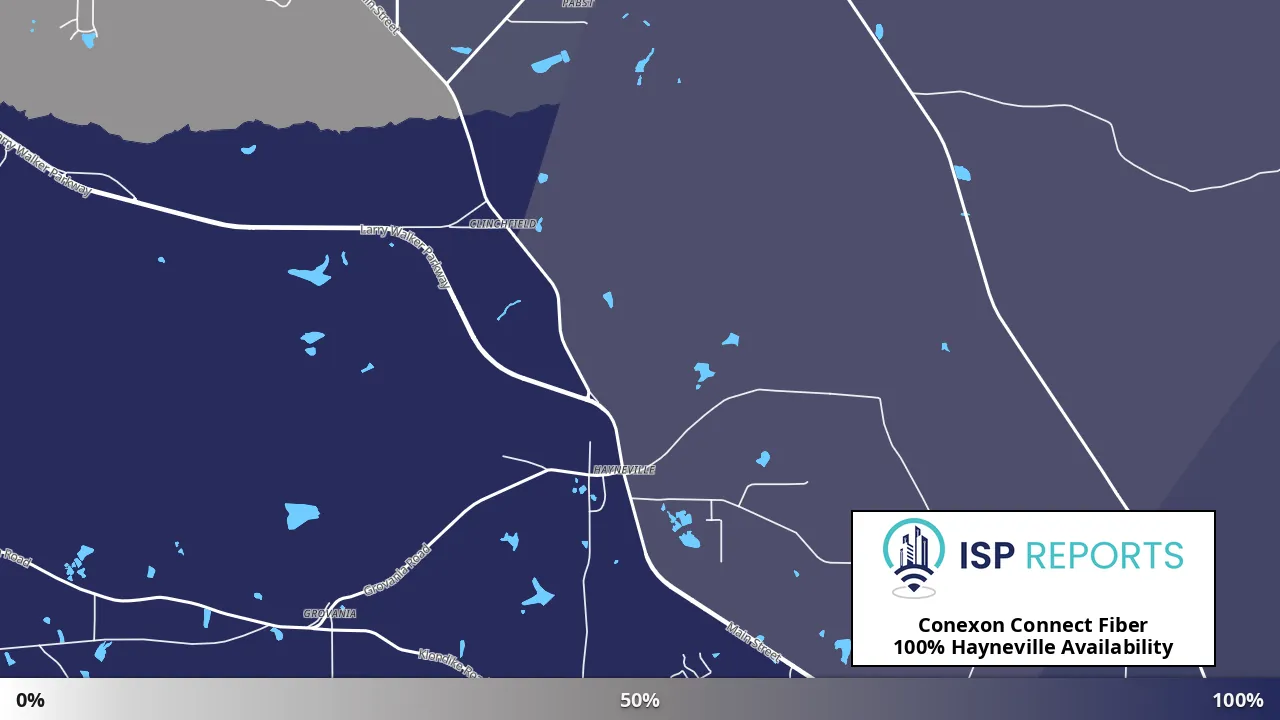 Hayneville, GA map of internet availability