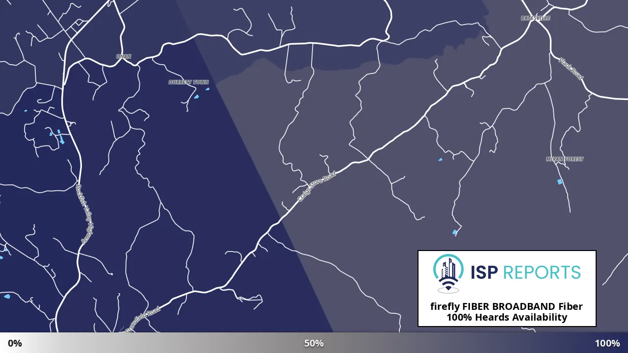 Heards, VA map of internet availability