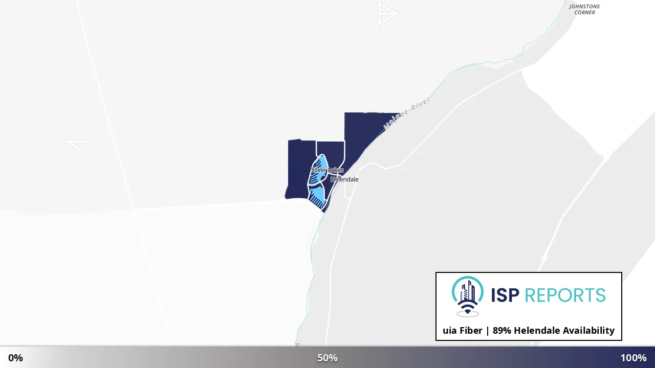 Helendale, CA map of internet availability