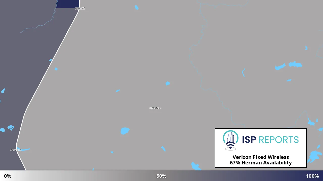 Herman, MI map of internet availability