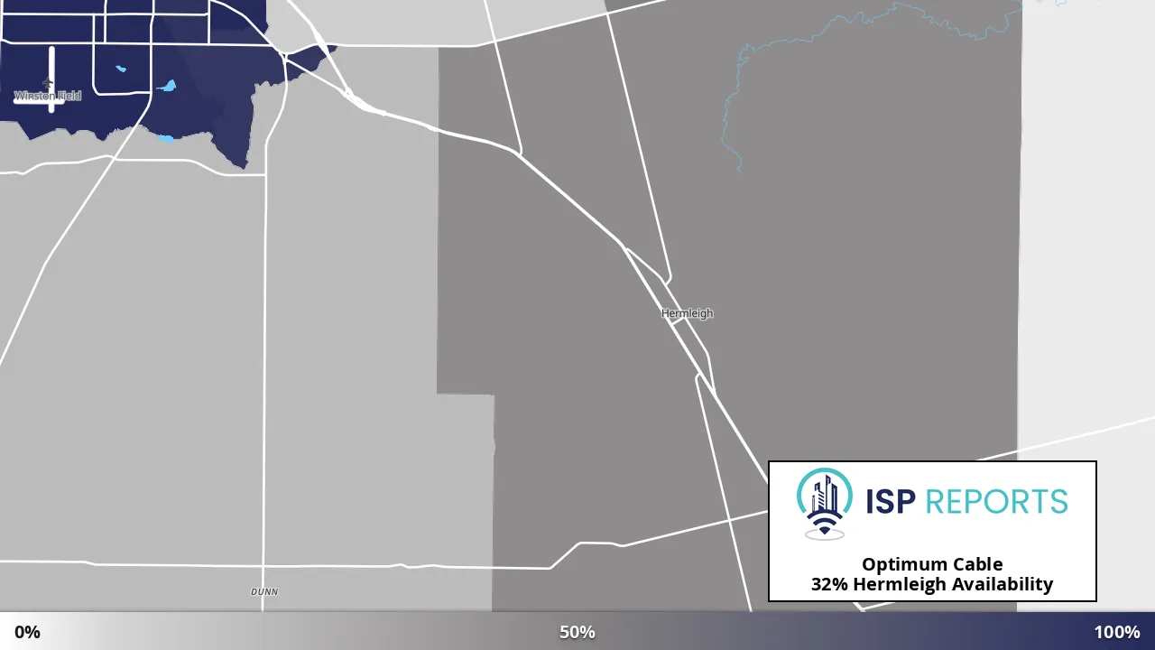 Hermleigh, TX map of internet availability