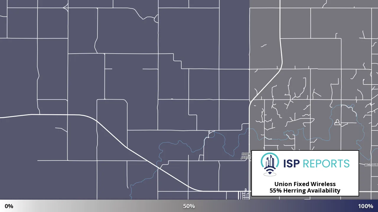 Herring, OK map of internet availability