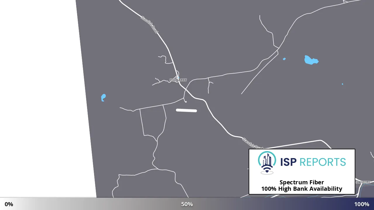 High Bank, NY map of internet availability