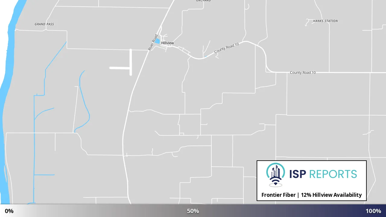 Hillview, IL map of internet availability