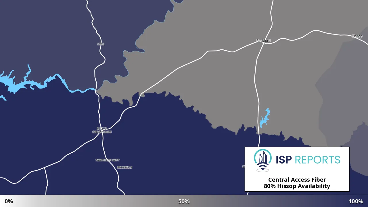 Hissop, AL map of internet availability