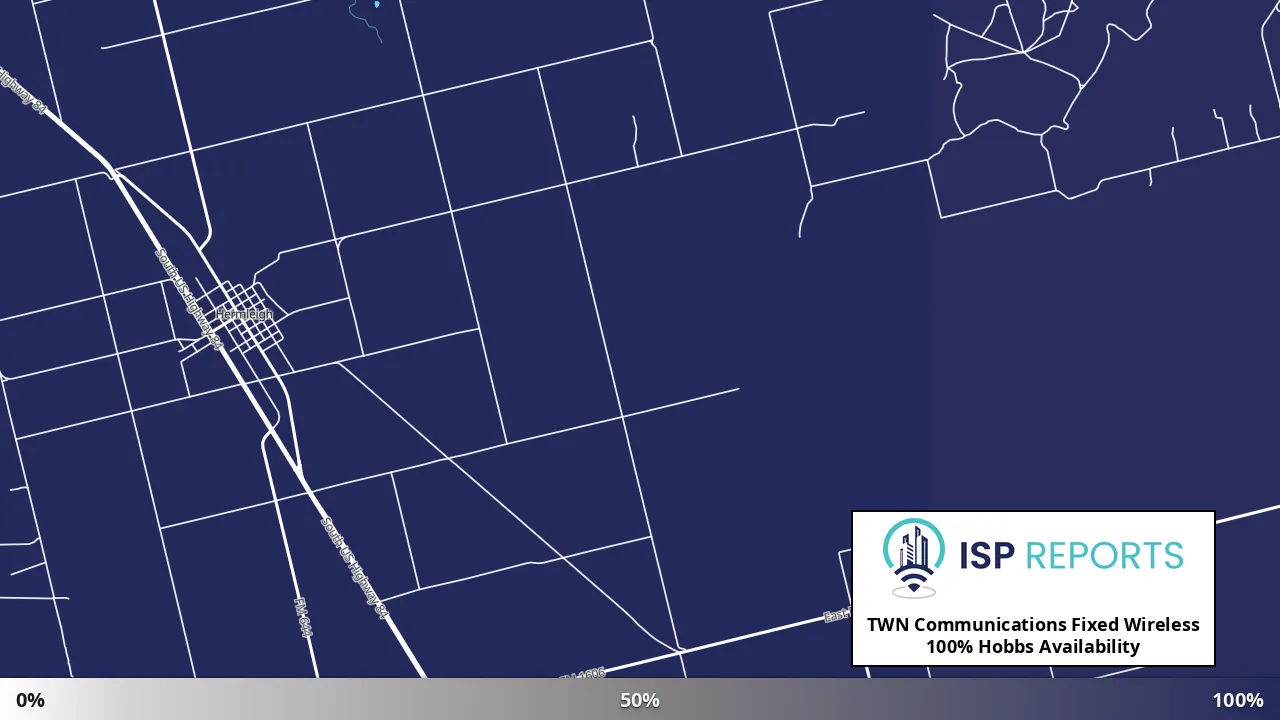 Hobbs, TX map of internet availability