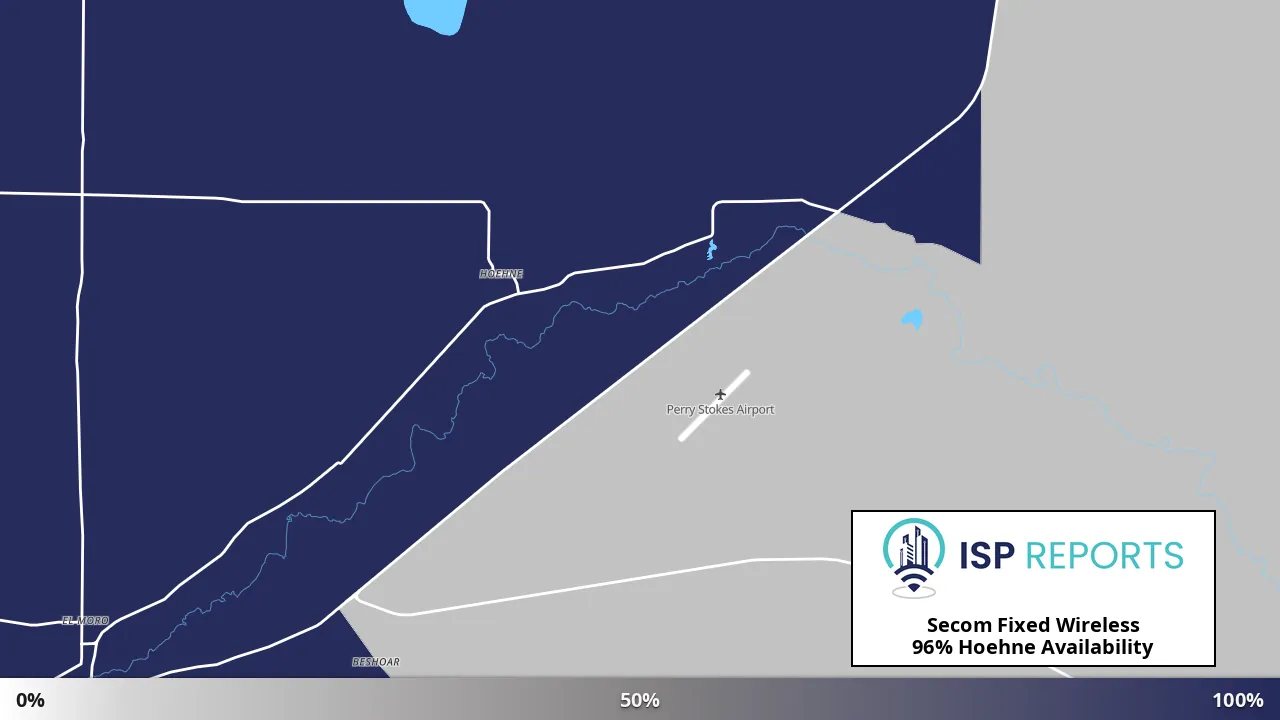 Hoehne, CO map of internet availability