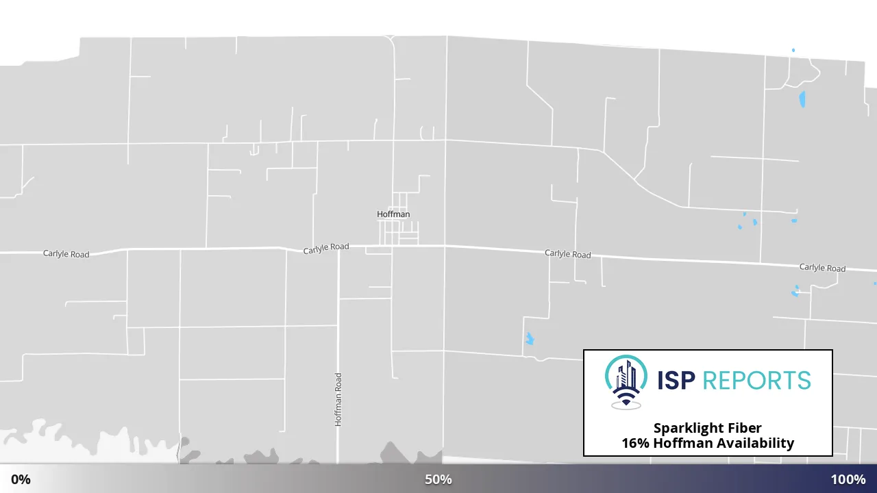 Hoffman, IL map of internet availability