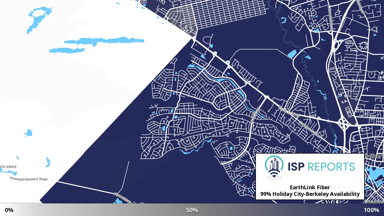 Holiday City-Berkeley, NJ map of internet availability