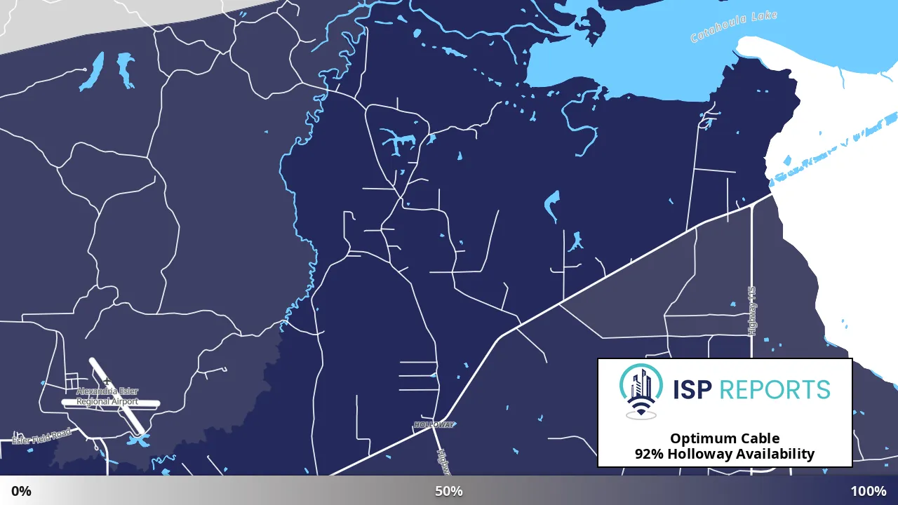 Holloway, LA map of internet availability