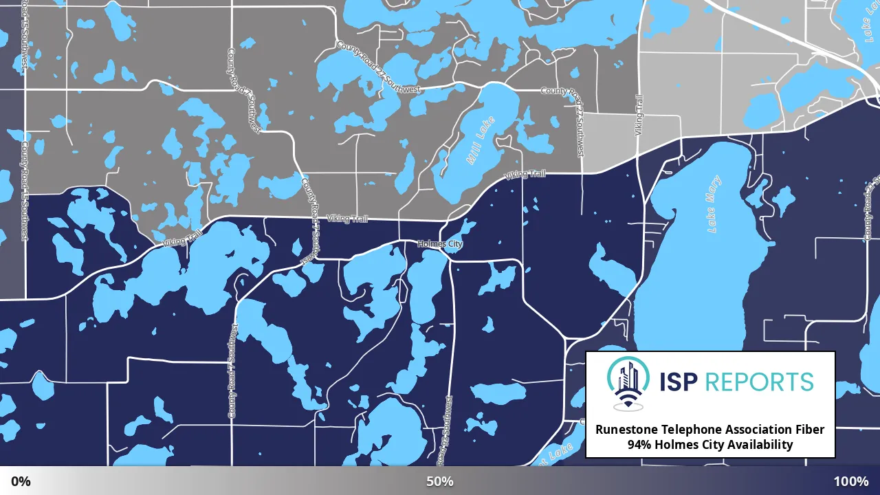 Holmes City, MN map of internet availability