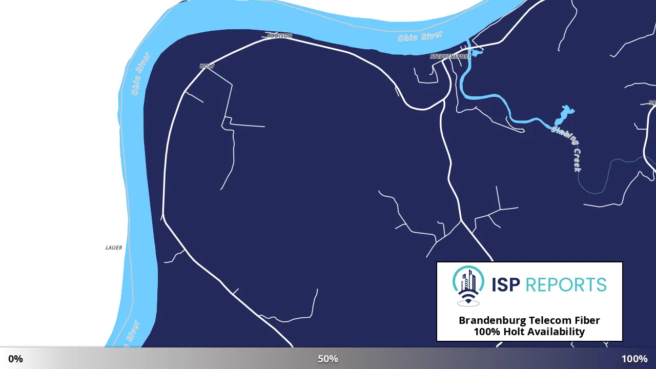 Holt, KY map of internet availability