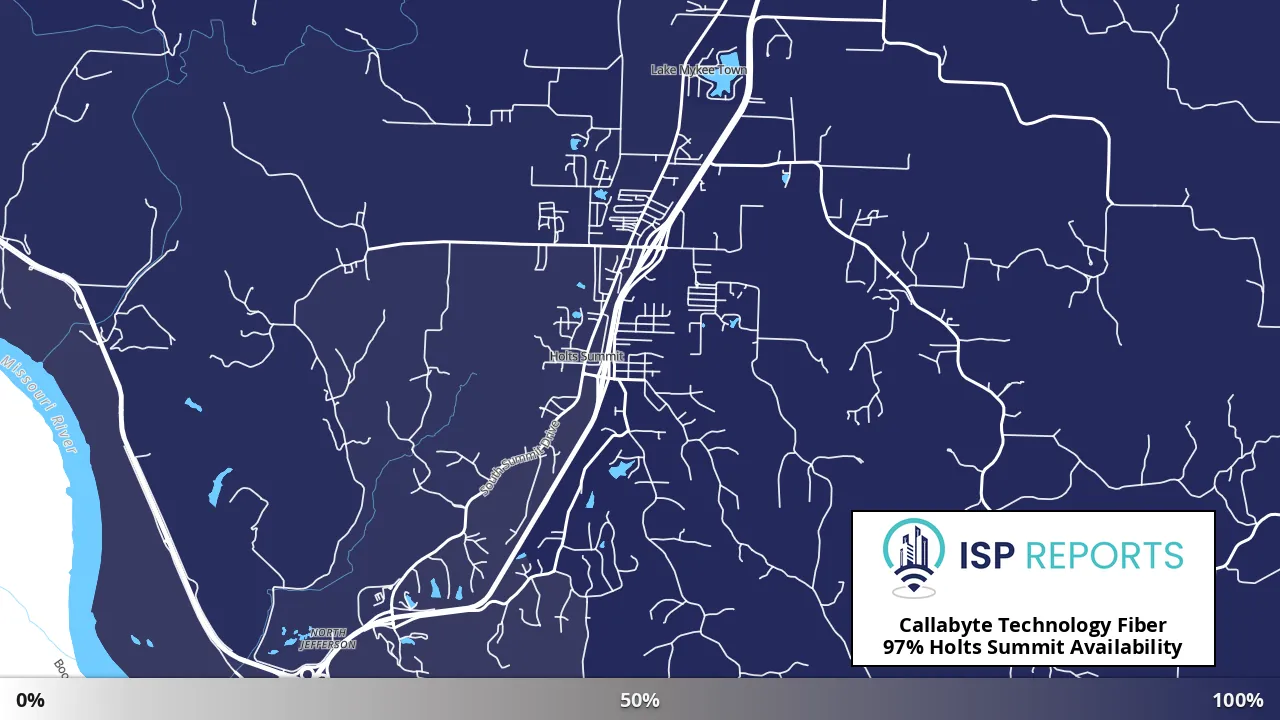 Holts Summit, MO map of internet availability