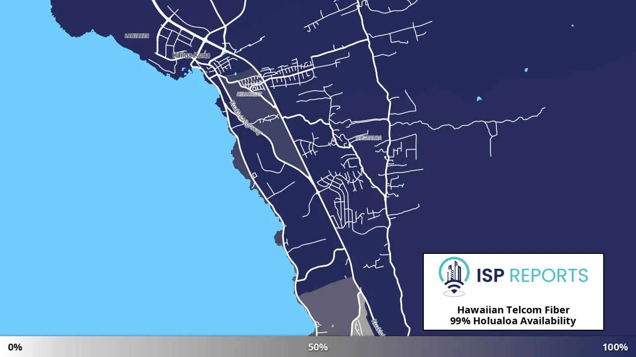 Holualoa, HI map of internet availability