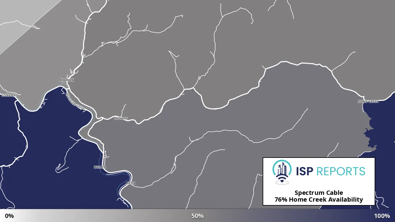 Home Creek, VA map of internet availability