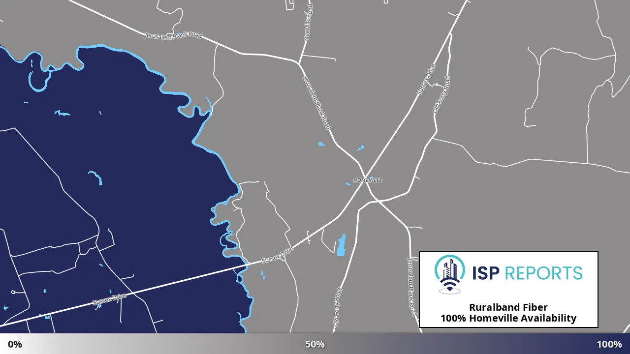 Homeville, VA map of internet availability