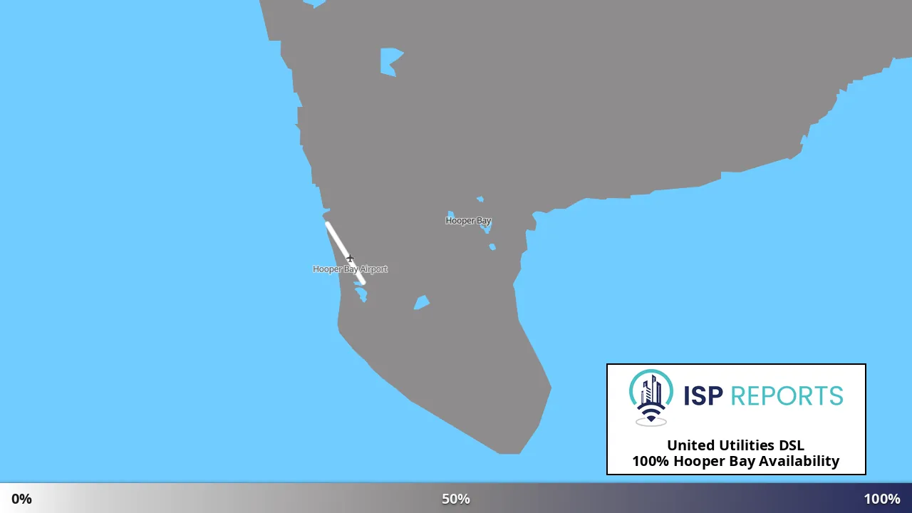 Hooper Bay, AK map of internet availability