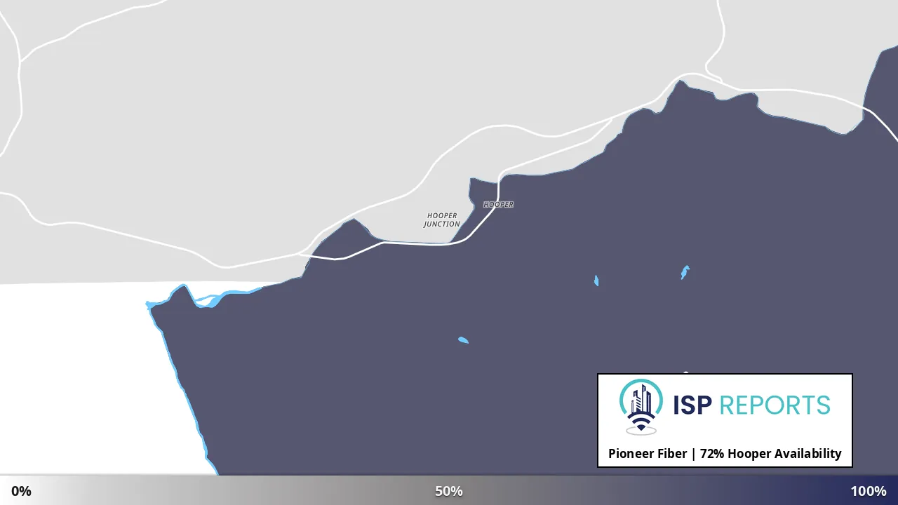 Hooper, WA map of internet availability