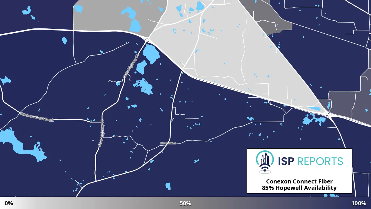 Hopewell, FL map of internet availability