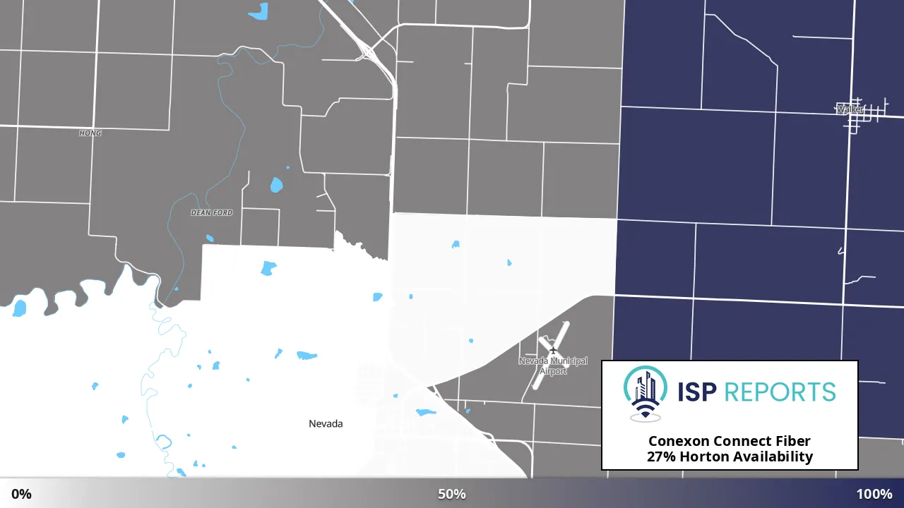Horton, MO map of internet availability