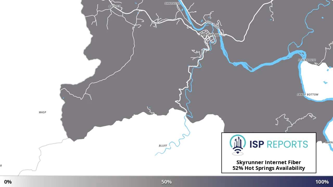 Hot Springs, NC map of internet availability