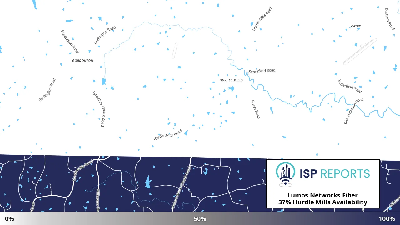 Hurdle Mills, NC map of internet availability