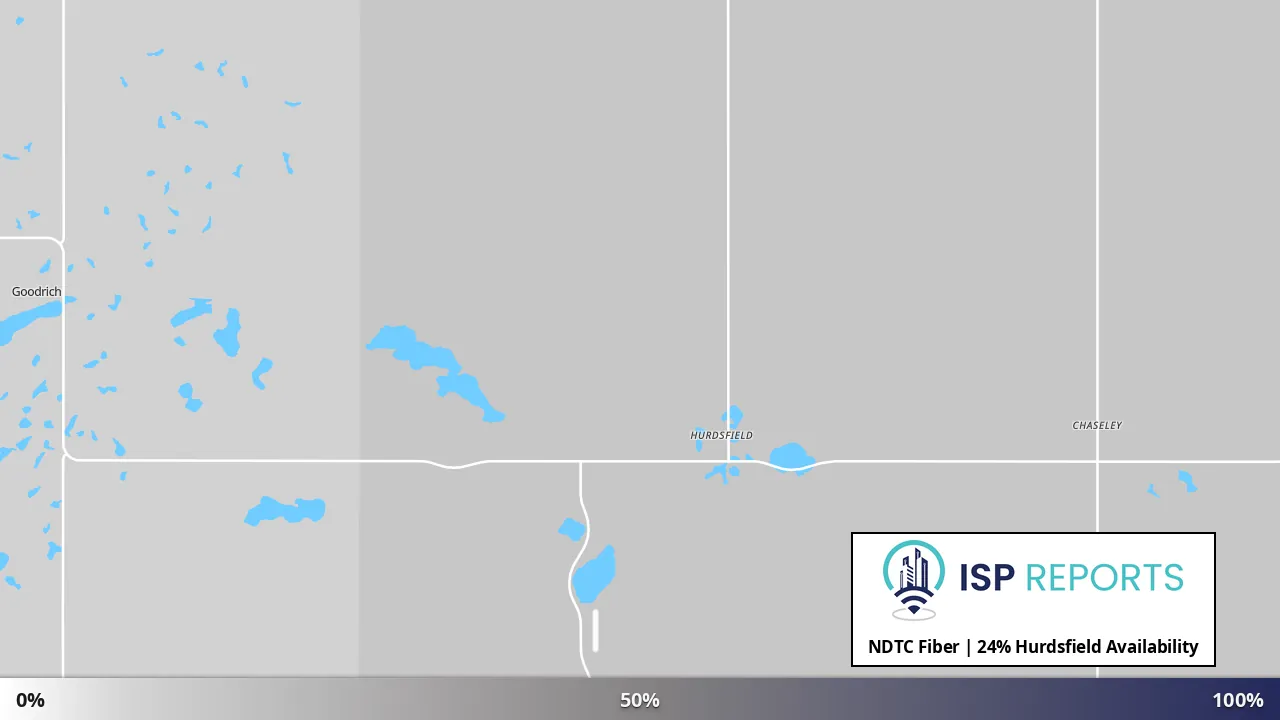 Hurdsfield, ND map of internet availability