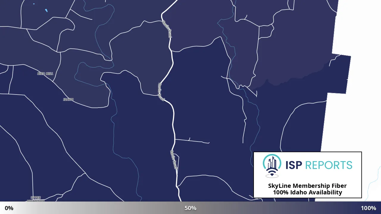 Idaho, TN map of internet availability