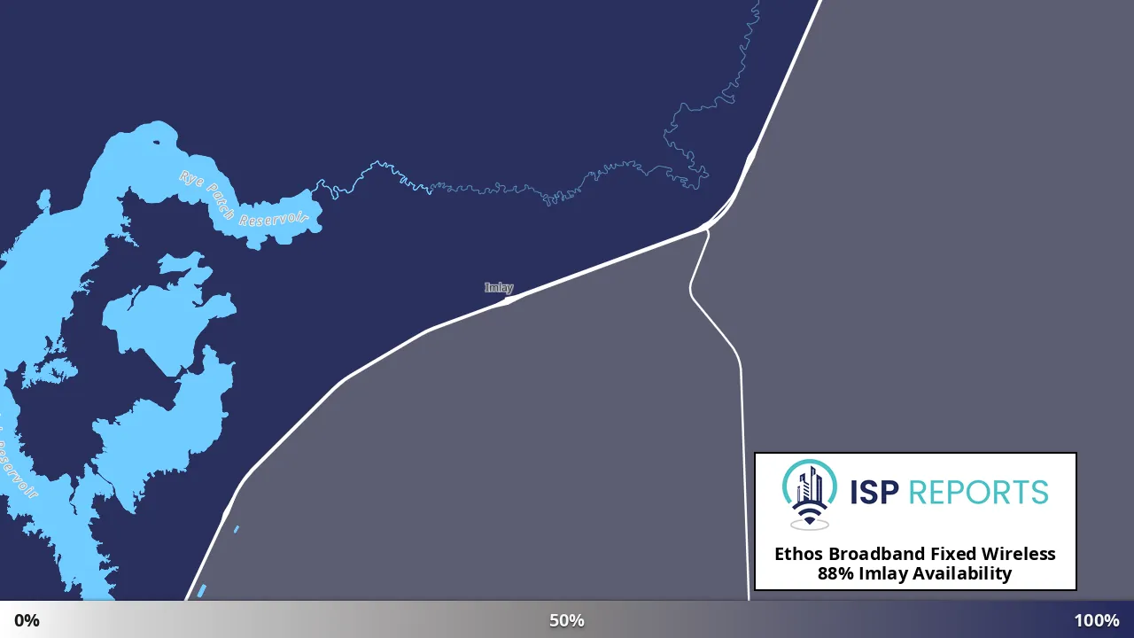 Imlay, NV map of internet availability
