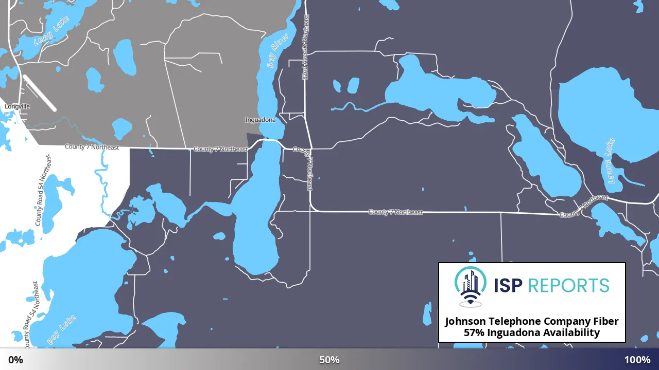 Inguadona, MN map of internet availability