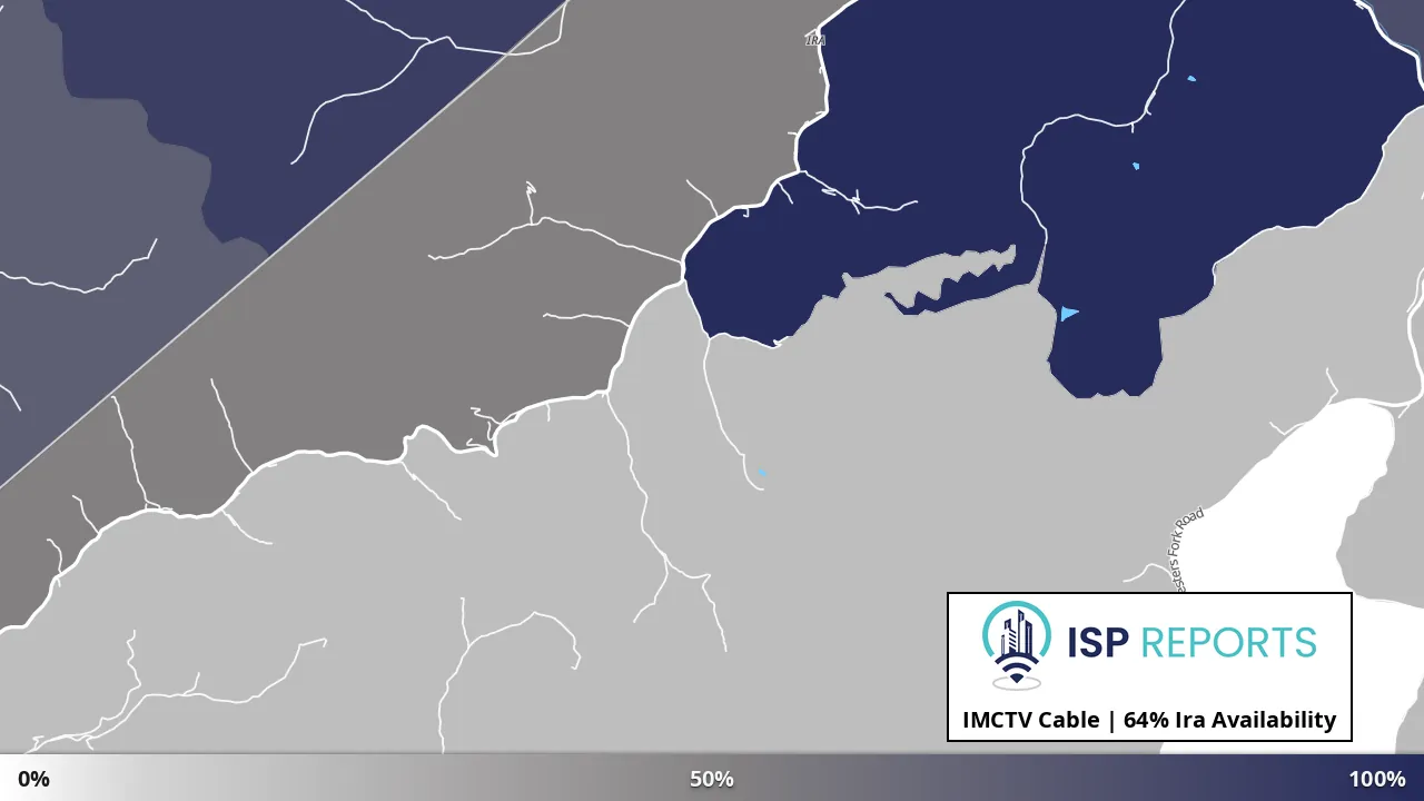 Ira, VA map of internet availability