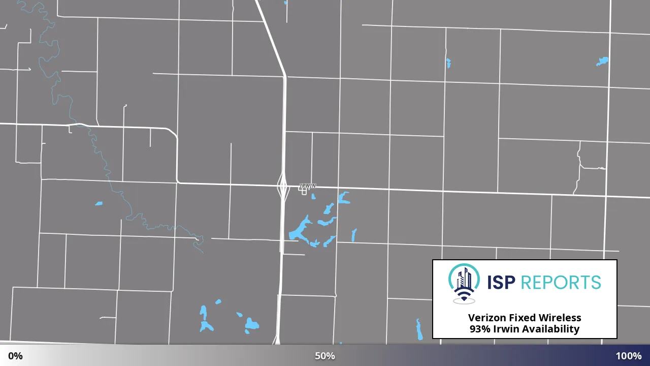 Irwin, MO map of internet availability