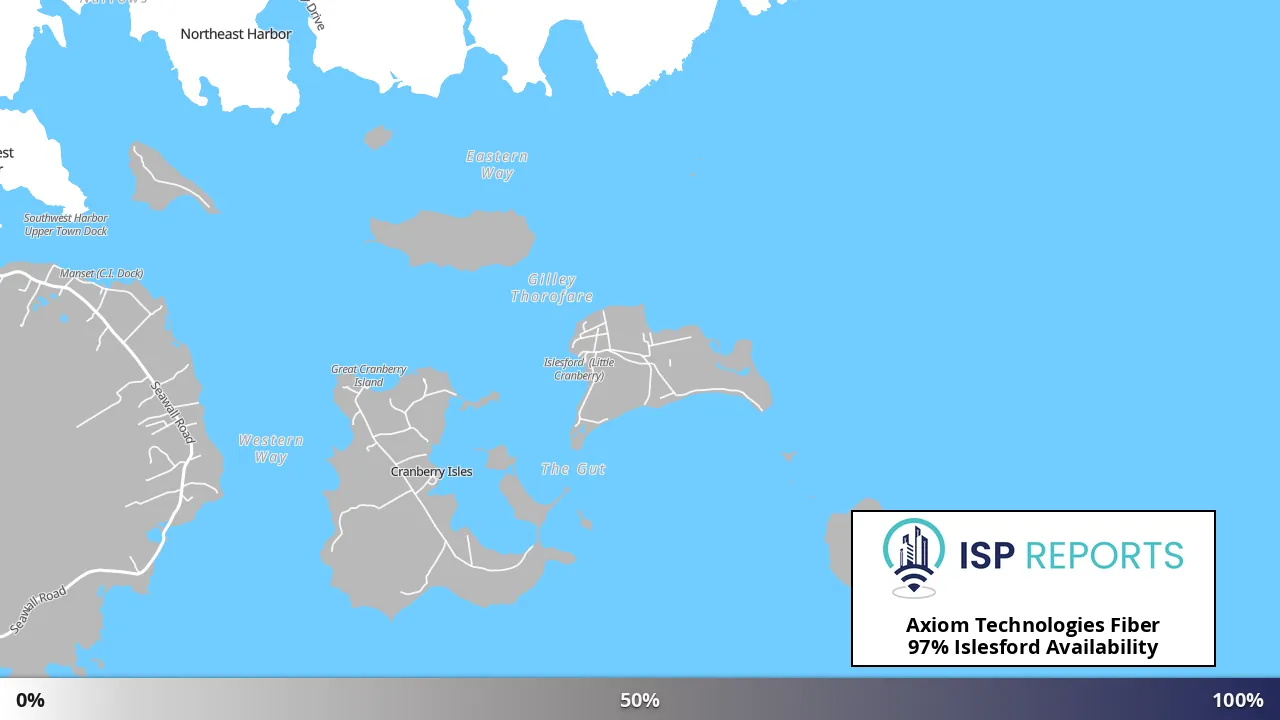 Islesford, ME map of internet availability