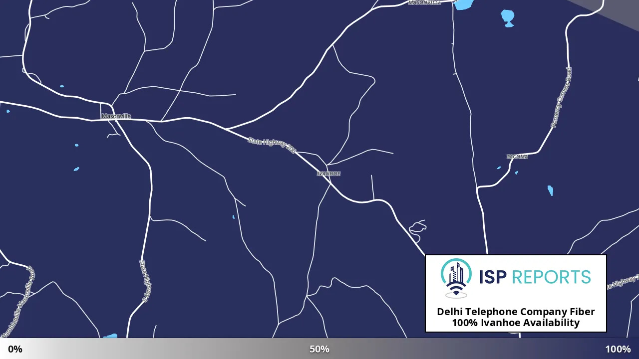 Ivanhoe, NY map of internet availability