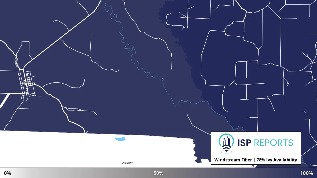 Ivy, AR map of internet availability